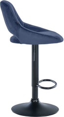 2er Set Barhocker Milet Samt B - blau