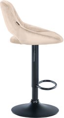 2er Set Barhocker Milet Samt B - creme
