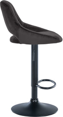 2er Set Barhocker Milet Samt B - schwarz