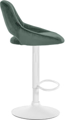 2er Set Barhocker Milet Samt W - gr�n