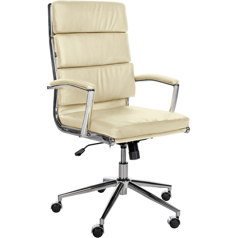 Bürostuhl Cleveland Echtleder - creme
