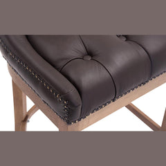 Barhocker Lakewood Echtleder, Antik-hell - braun - InfinityMarket