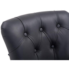 Barhocker Lakewood Echtleder, Antik - schwarz - InfinityMarket