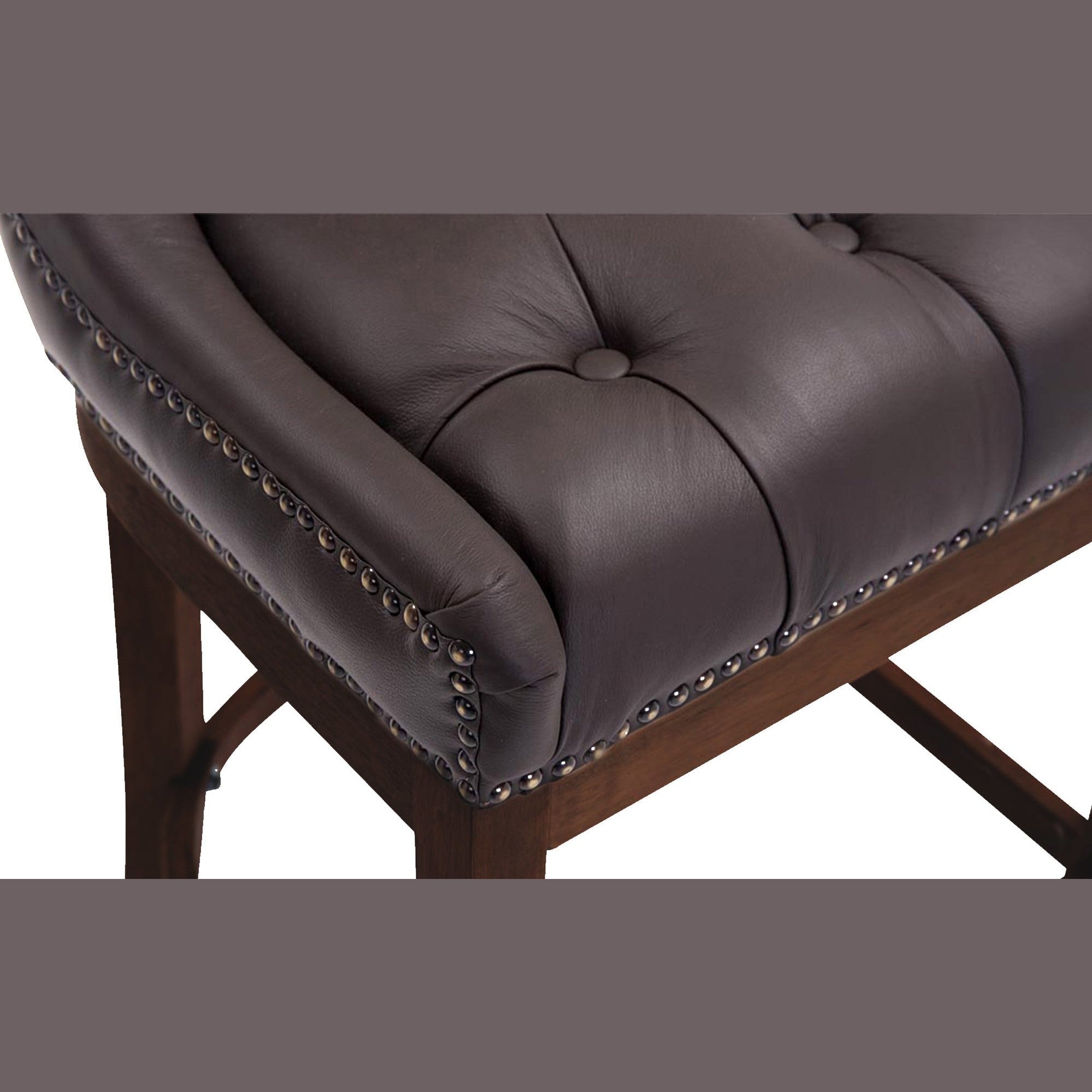 Barhocker Lakewood Echtleder, Antik - braun - InfinityMarket