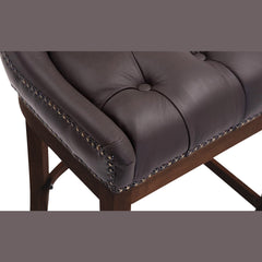 Barhocker Lakewood Echtleder, Antik - braun - InfinityMarket