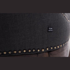 Barhocker Lakewood Stoff, Antik - dunkelgrau - InfinityMarket