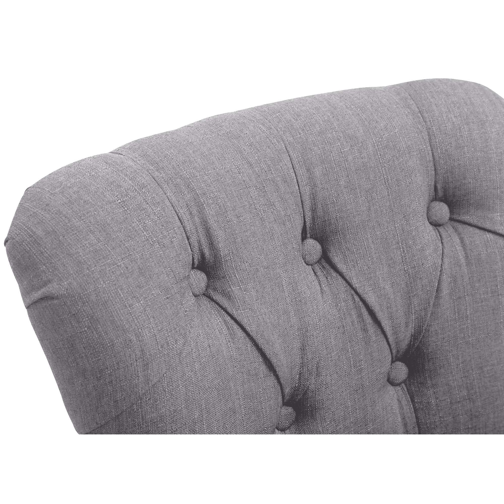 Barhocker Lakewood Stoff, Antik - hellgrau - InfinityMarket