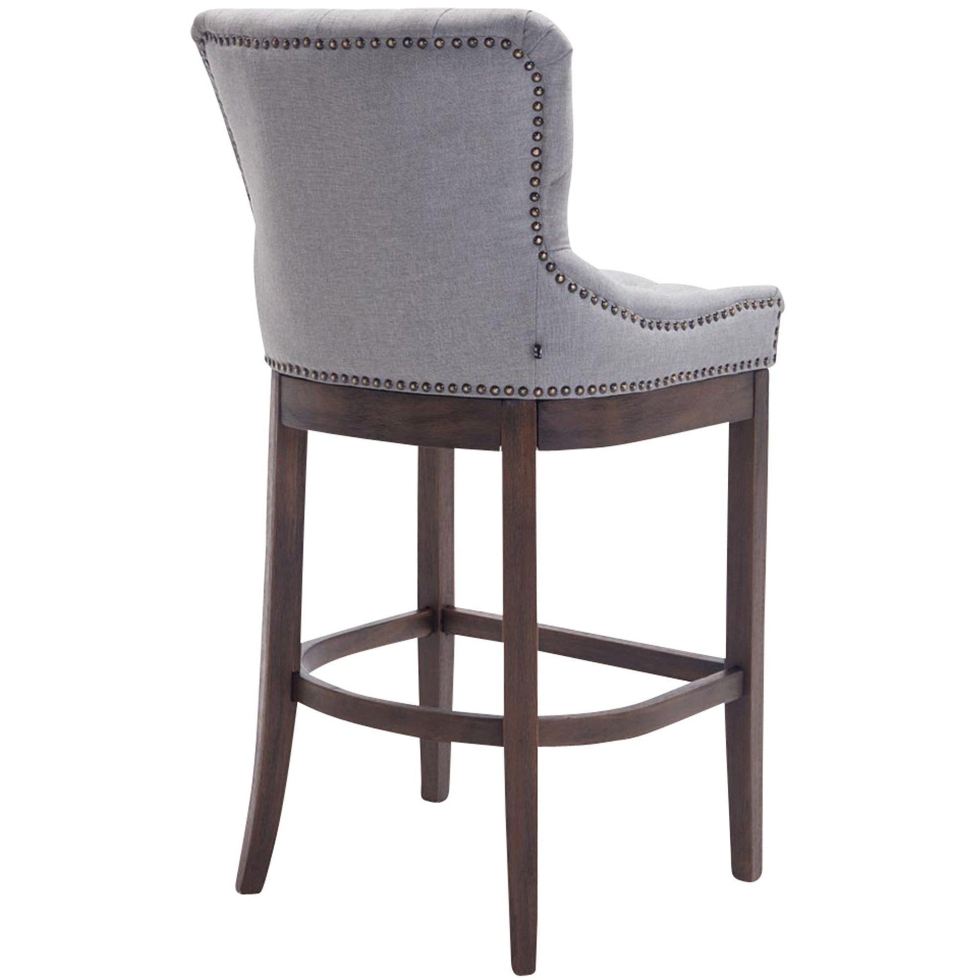 Barhocker Lakewood Stoff, Antik - hellgrau - InfinityMarket