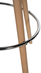 Barhocker Corbin Stoff Rund natura - taupe