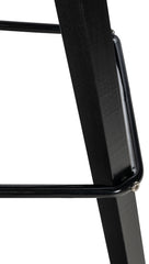 Barhocker Corbin Stoff Square schwarz - taupe