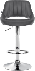 2er Set Barhocker Milet Kunstleder C - grau