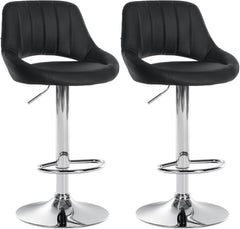 2er Set Barhocker Milet Kunstleder C - schwarz
