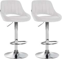 2er Set Barhocker Milet Kunstleder C - wei�