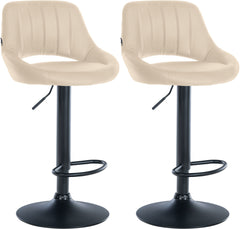 2er Set Barhocker Milet Kunstleder B - creme