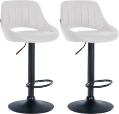 2er Set Barhocker Milet Kunstleder B - wei�