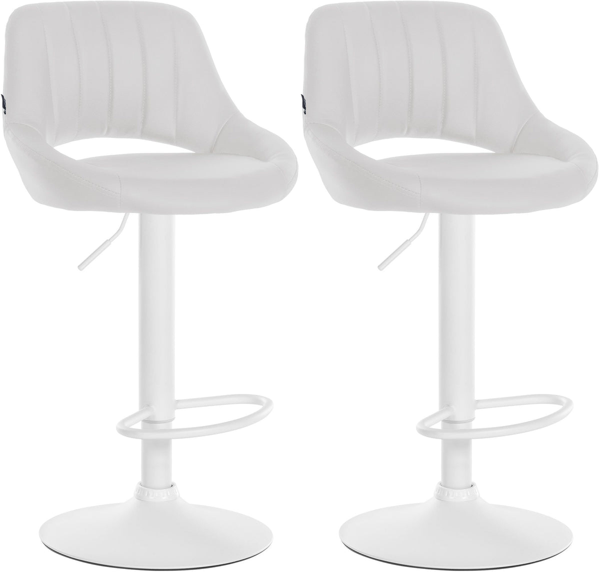 2er Set Barhocker Milet Kunstleder W - wei�