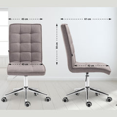 Arbeitshocker Peking V2 Stoff - hellgrau