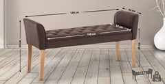 Chaiselongue Cleopatra, antik-hell - braun