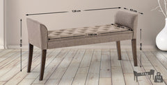 Chaiselongue Cleopatra, antik-dunkel - taupe