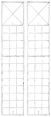 2er Set Rankgitter Trigo - antik wei� by Dropshipping-Europe – Rosenb�gen
