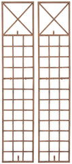 2er Set Rankgitter Trigo - antik braun by Dropshipping-Europe – Rosenb�gen