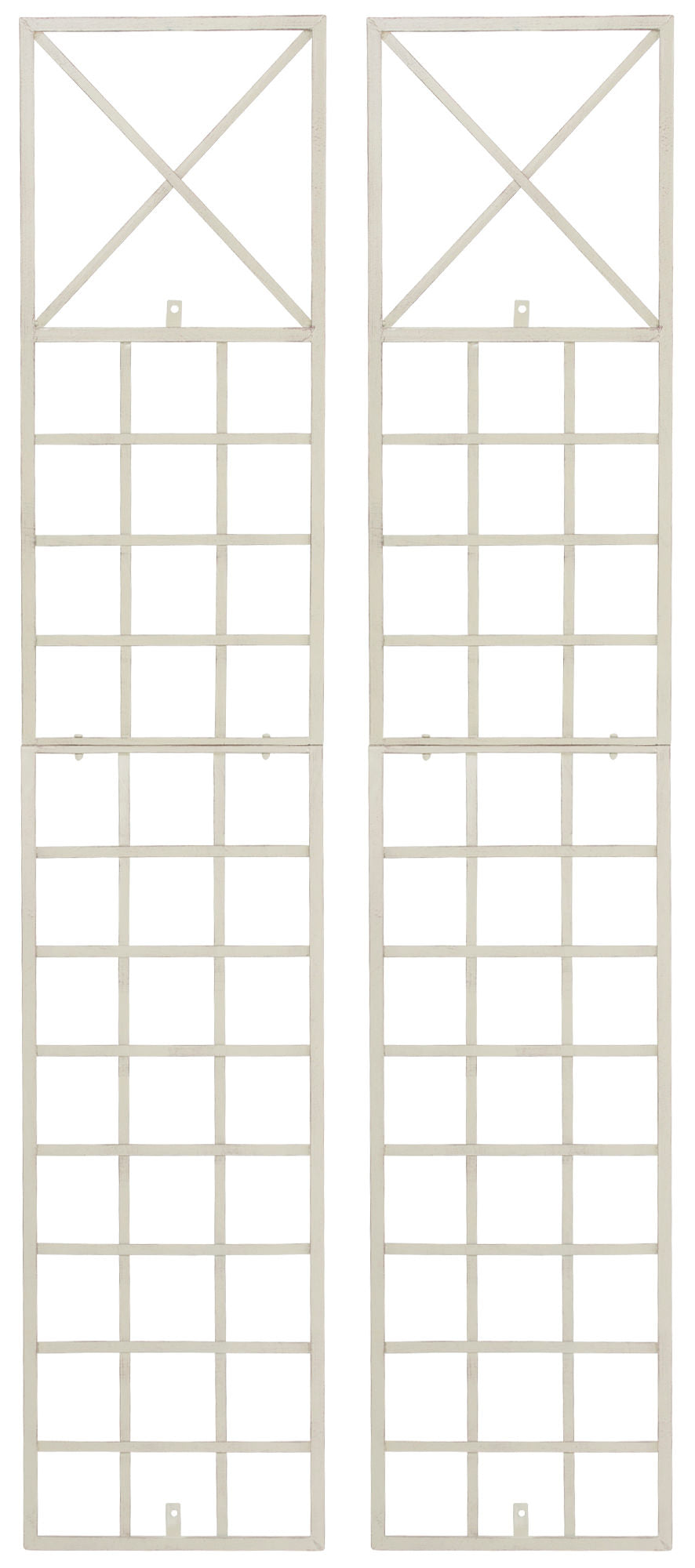 2er Set Rankgitter Trigo - antik-creme by Dropshipping-Europe – Rosenb�gen