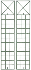2er Set Rankgitter Trigo - antik-gr�n by Dropshipping-Europe – Rosenb�gen