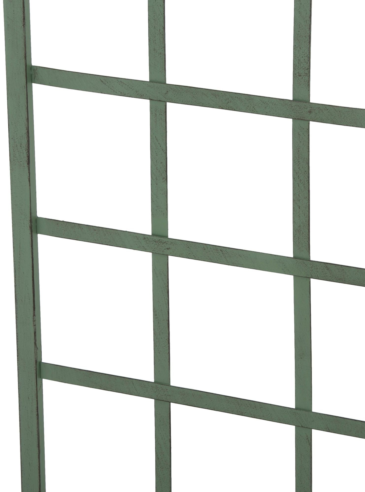 2er Set Rankgitter Trigo - antik-gr�n by Dropshipping-Europe – Rosenb�gen