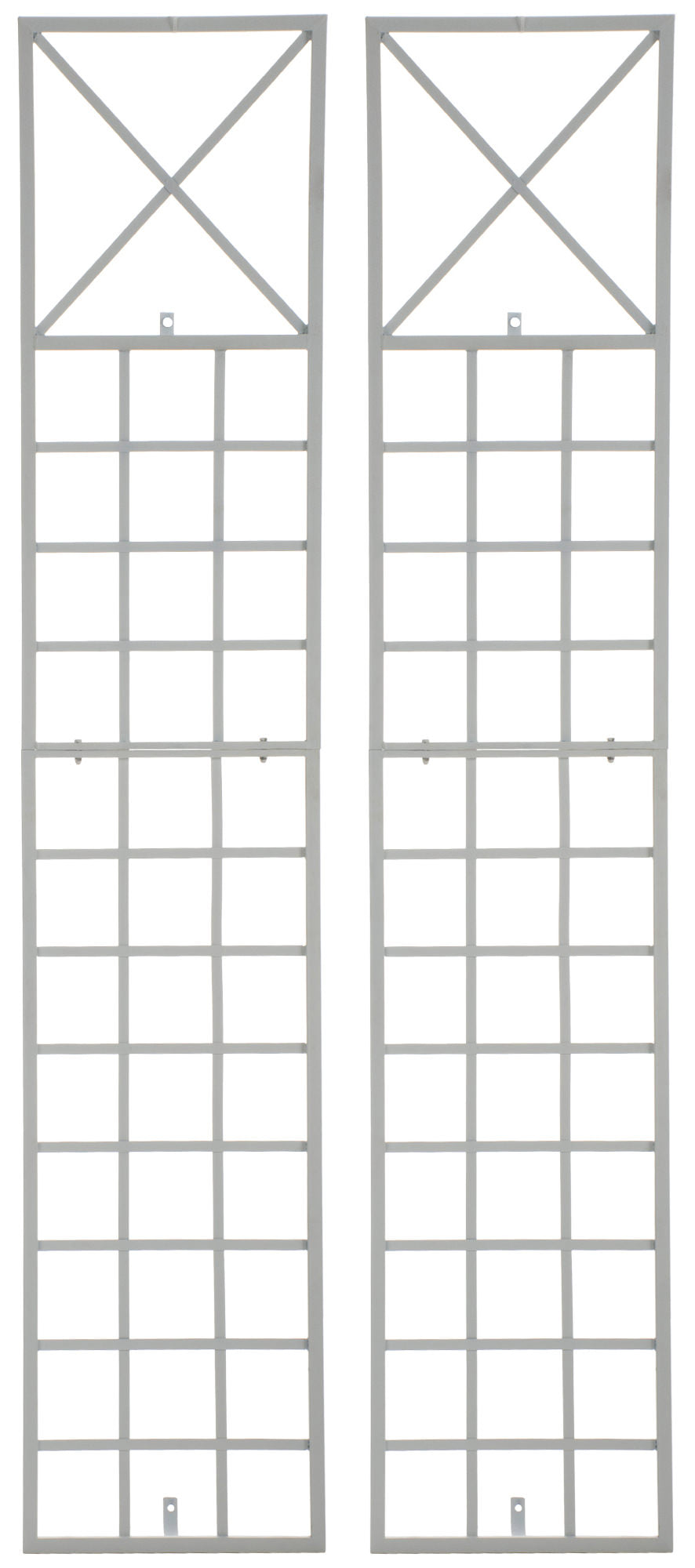 2er Set Rankgitter Trigo - wei� by Dropshipping-Europe – Rosenb�gen