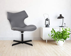 Lounger Welland Kunstleder - grau