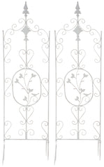 2er Set Rankgitter Burgus - antik wei�