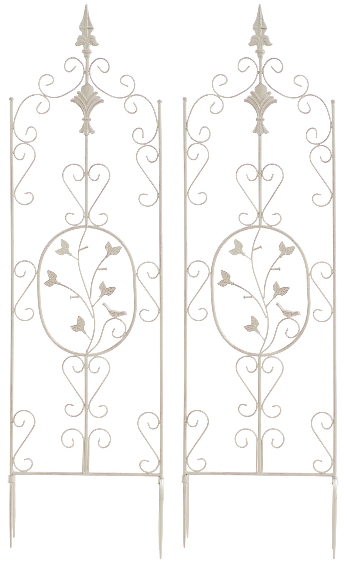 2er Set Rankgitter Burgus - antik-creme