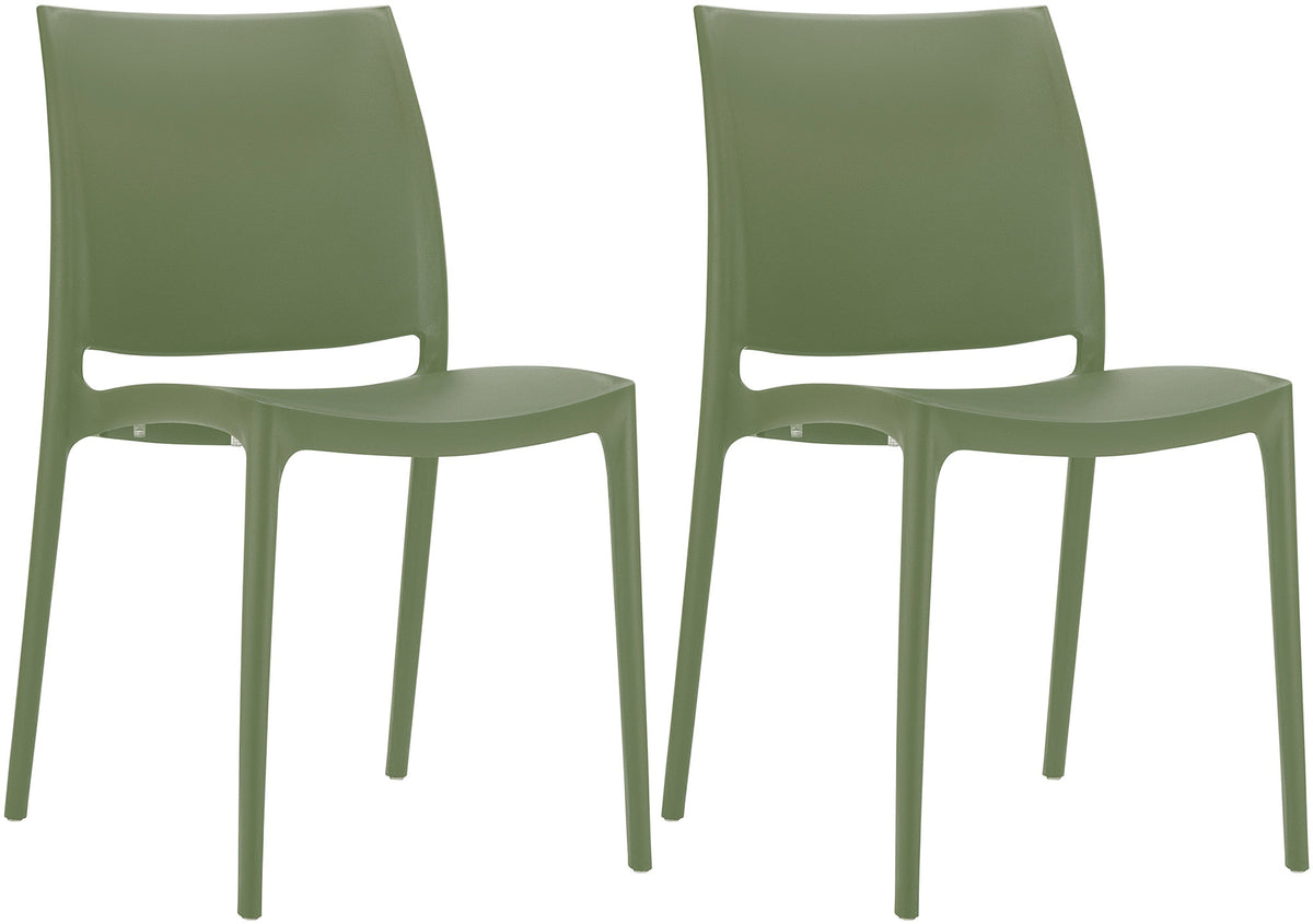 2er Set Stühle Maya - oliv