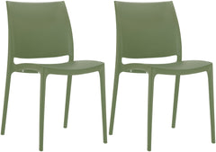2er Set Stühle Maya - oliv