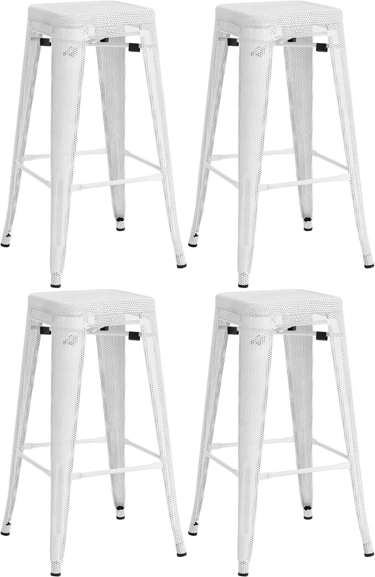 4er Set Barhocker Fletcher - wei�