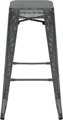 4er Set Barhocker Fletcher - grau