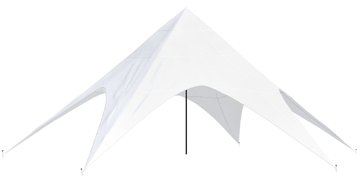 Sternzelt 12 m - weiß