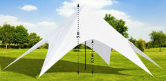 Sternzelt 12 m - weiß