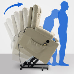 Sessel Andover Kunstleder - creme
