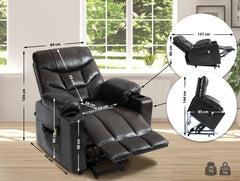 Sessel Andover Kunstleder - braun