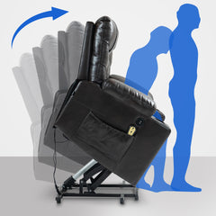 Sessel Andover Kunstleder - braun