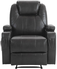 Sessel Hepler mit Massagefunktion Kunstleder - braun