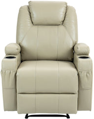Sessel Hepler mit Massagefunktion Kunstleder - creme