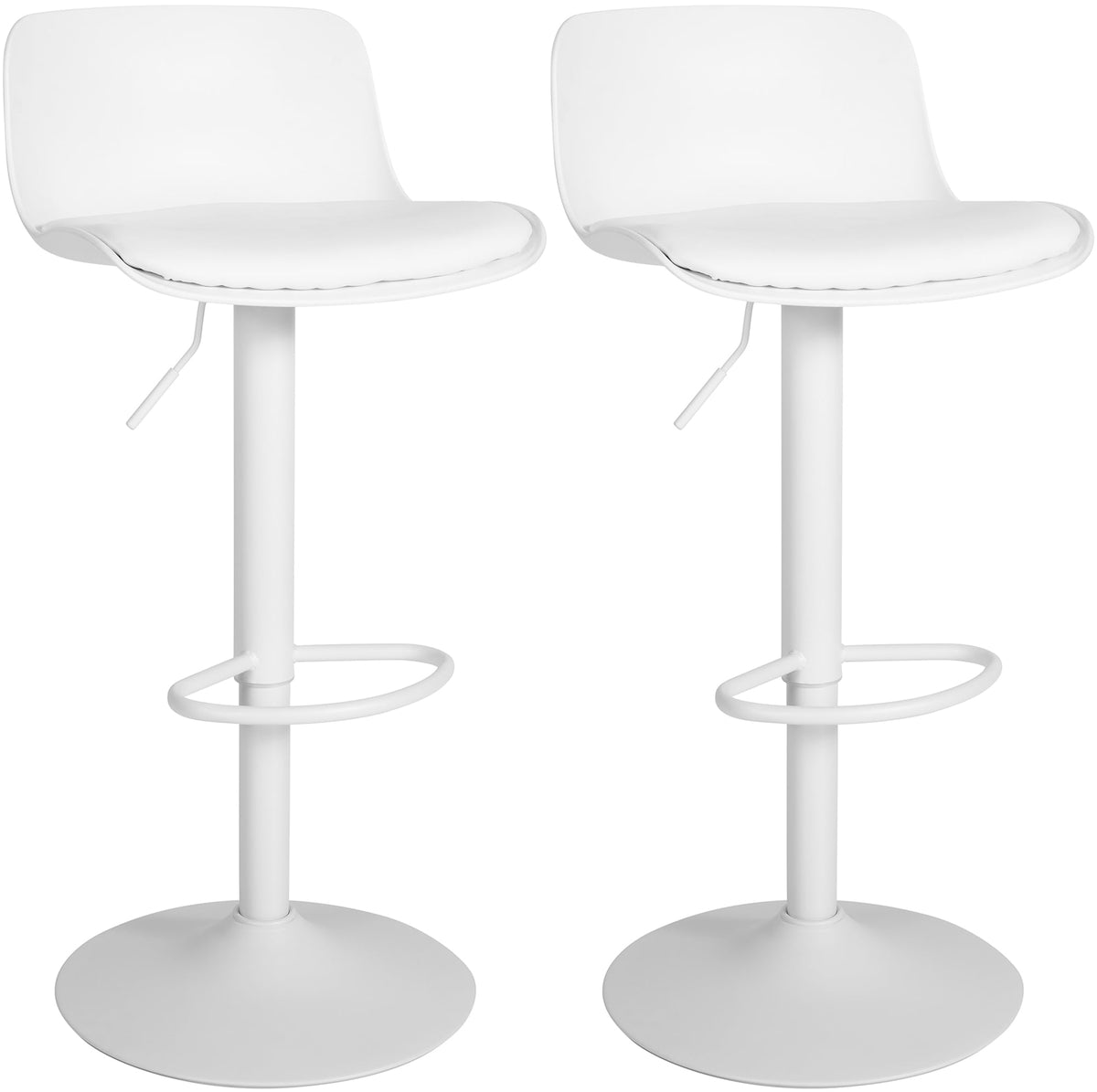 2er Set Barhocker Almada Kunstleder - wei�