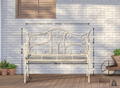 Gartenbank Tara - antik-creme