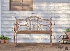 Gartenbank Tara - antik braun