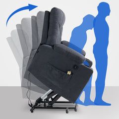 Sessel Andover Stoff - dunkelgrau