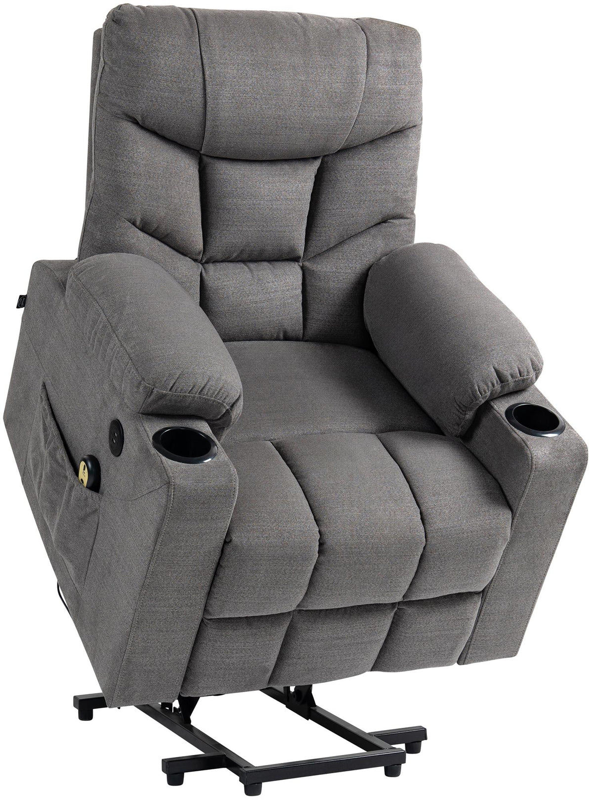 Sessel Andover Stoff - grau