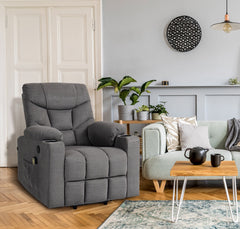 Sessel Andover Stoff - grau
