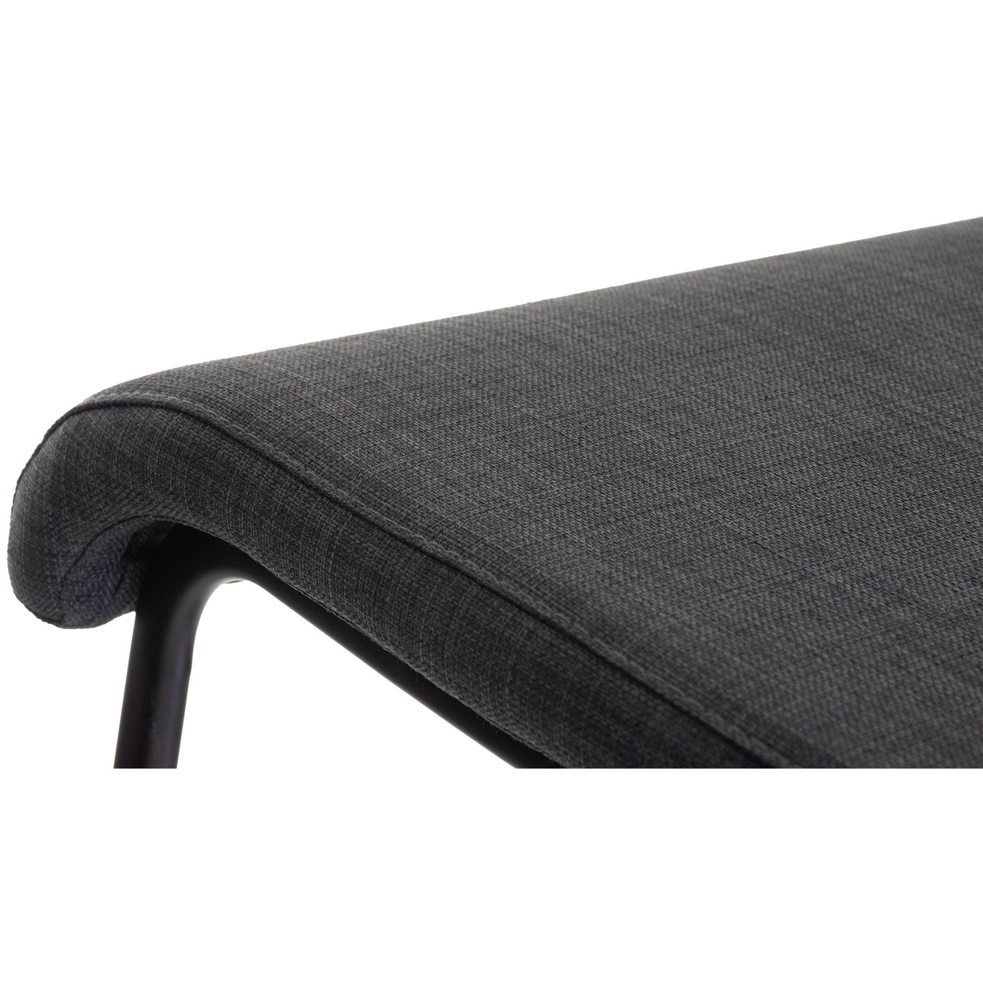 Barhocker Limon B Stoff - dunkelgrau - InfinityMarket